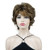 Wiginway Synthetic Wigs Short Curly Dark Blonde Wigs Women's Curly Ends Short Fiber Wig With Layered Bangs 7 Colors