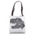 T Rex Dinosaur Fossil Skeleton Head -Charcoal Logo Design- Tote Bag