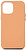 iPhone 12 Pro Max Simple Chic Solid Color Island Papaya Orange Case