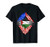 Super Palestinian Heritage Palestine Roots USA Flag Gift T-Shirt