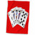 3D Rose Poker. Royal Flash. Spade. Popular Image Hand Towel 15" x 22" Red