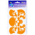 Seward Street Studios Reflective Decals Skull Set  Skulls Safety Sticker Kit  Skull Reflector Stickers -Orange-