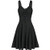 Lazapa Women's Gothic Punk Sleeveless Strap Dress Fashion Dress Gothic Vintage Romantic Casual Dress Black