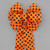 Orange Polka Dot Halloween Fall Wreath Bow in 2 Size Options
