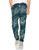 Zubaz Men's Classic Zebra Printed Athletic Lounge Pants- New Blue/Green- S