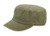 G Men's Enzyme Washed Cotton Twill Army Castro Cap Solid Color -Olive Green-