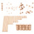 Toyvian Wooden Building Blocks Natural Wood Stacking Block Toy Construction Building Toys Kids Brain Teasers Toy Montessori Fine Motor Skill Game