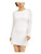 Speechless Womens White Glitter Long Sleeve Jewel Neck Above The Knee Body Con Evening Dress Size 13