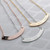 Curved Bar Necklace 16k Gold Silver Rose Gold plated multi occasions valentine's Day Christmas Bridesmaid Wedding gift