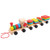 Camidy Wooden Stacking Train Set Baby Kids Early Developmental Toys Train Truck Shape Wooden Blocks Assemble Educational Toy