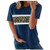 Aniywn Women's Casual Summer Short Sleeve Crewneck Shirts Tops Blouse Basic Striped Print Loose Tee T-Shirt Brown