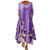 POLLYANNA KEONG Beach Dresses Women Summer?Women's Casual Summer Sexy Boho Dress Sleeveless Long Maxi Dress Beach Sundress Loose Tie Dye Tank Tunic Swing Dress Purple