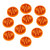 LITKO Space Fighter 2nd Edition Jammed Tokens- Fluorescent Orange -10-