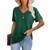 Tops for Women T-Shirts Basic-Solid Color V-neck Short Sleeve Tops Summer Loose Casual Comfy Flowy Blouse Tunic
