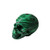 2 inch Handmade Natural Rock Quartz Crystal Carved Skull Realistic Fengshui Healing Ability Stone Home Ornament Art Collectible -Malachite- 2 inch-