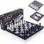 3 in 1 Magnetic Travel Chess Set- Checkers Backgammon Set with Folding Chess Board- Educational Toys Portable Board Game for Kids and Adults