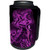 3dRose Yves Creations Krazy Kool Kat - Krazy Kool Kat In Bright Purple Pink - Can Cooler Bottle Wrap -cc_6991_1-