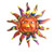 uycgcheng Sun Wall Decor- 12.7 Inch Metal Sun Wall Art Decor Hanging For Indoor Outdoor Home Garden Decor -Orange-