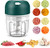 Mini Food Chopper- Garlic Mincer- Veggie Chopper- Mini Chopper Food Processor for Chop Onion Ginger Vegetable Pepper Spice Meat- Baby Food- Easy Cleaning- BPA Free -250ml-