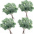 24 Pieces Artificial Seeded Eucalyptus Leaves Stems Faux Silver Dollar Eucalyptus Leaves Plant in Grey Green 11.8 Inch Tall Fake Eucalyptus Branch Holiday Greens Wedding Greenery