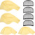 Bald Caps Makeup Latex Bald Head Wig Cap Bald Hat Costume Accessories -8 Pieces-