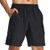 BTAPARK 7'' Workout Shorts for Men Basketball Gym Running Shorts Quick Dry Athletic Casual Jogger Shorts with Zip Pockets Black