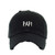 Papi Vintage Baseball Cap Embroidered Cotton Adjustable Distressed Dad Hat Black
