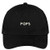 Trendy Apparel Shop Pops Embroidered Cap Premium Cotton Dad Hat - Black