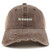 Trendy Apparel Shop Brownie Embroidered Frayed Bill Trucker Mesh Back Cap - Brown