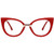 Zeelool Cat Eye Glasses Frame for Women Jacqueline FP0669-01 Red