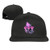 Classic Snapback Hat Unisex Flat Brim Cap Hip Hop Baseball Caps Solid Adjustable Dad Hats Black