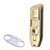 Torch Lighter- Cigar Lighter- Triple Jet Flame Torch Lighters- Windproof Butane Refillable Gas Torch Lighters with Cigar Cutter Attachment Gift Box -Butane not Included- -Wine RedPlus Gold Plated-