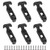Creatyi 6 PCS Rubber Flexible T-Handle Draw Latches-for Tool Box-Cooler- Golf Cart- Engineering Machine Hood or Farm Machinery