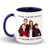 Custom Color Handle Coffee Mug Custom Personalized Photo Picture  and  Text Ceramic Tea Cup 11 Ounces Blue Inner Handle