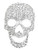 Alilang Silvery Tone Clear Crystal Colored Rhinestones Big Skull Head Face Brooch Pin Alilang Silvery Tone Clear Crystal Colored Rhinestones Big Skull Head Face Brooch Pin