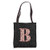 Pink Cheetah Print Leopard Pattern Letter B Tote Bag