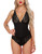 Avidlove Women Lingerie Bodysuit Snap Crotch Teddy One Piece Babydoll -Black-M-