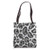 Leopard Print Grey Black Gray Cheetah Skin Spots Cat Pattern Tote Bag