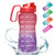 KEEPTO 64oz- 128oz Water Bottle with Straw  and  Handle - Motivational Half Gallon/1 Gallon Water Bottle Leakproof- BPA Free Tritan Water Jug with Time on It KEEPTO 64oz- 128oz Water Bottle with Straw  and  Handle - Motivational Half Gallon/1 Gallon Water Bottle Leakproof- BPA Free Tritan Water Jug with Time on It