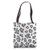 Leopard Print Grey And White Cheetah Print Tote Bag