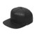 UNDERCONTROL Flat Brim Strapback Adjustable Steel Logo 5Pannel Hard Level Leather Trucker Cap Snapback for Unisex Hat-Black-