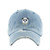 Panda Chains Vintage Baseball Cap Embroidered Cotton Adjustable Distressed Dad Hat Light Denim