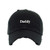 Daddy Vintage Baseball Cap Embroidered Cotton Adjustable Distressed Dad Hat Black
