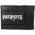 NFL New England Patriots Logo Leather Cash  and  Cardholder- Black