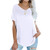 Women's Casual O-Neck Short Sleeve Solid T-Shirt Blouse Top Plus Size Womens Tops and Blouses Womens Blouses and Tops for Work T-Shirts-1-White-L-