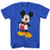 Disney Mickey Mouse Men's Classic Mickey Mouse Full Size Graphic Short Sleeve T-Shirt- Royal Blue Heather- 3XL