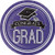 Graduation School Spirit Purple Dessert Plates- 54 ct
