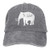 QNCNWI The Elephants Sports Denim Cap Adjustable Snapback Unisex Plain Baseball Cowboy Hat