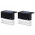 BESPORTBLE 2Pcs Solar Deck Lights Solar Step Lights Waterproof Colorful Outdoor Led Solar Fence Lamp for Fence Railing Marine Dock Stairs Driveways