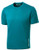 Hybrid Gear Performance Men's Moisture Wicking Short Sleeve T Shirt-M -Tropic Blue-